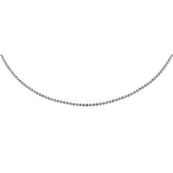 Lantisor argint rodiat cu bilute Diamond Cut 45 cm DiAmanti BEAD8L100R-45cm-DIA (Argint 925‰ 1,5 g.)